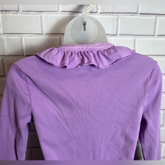 LAUREN RALPH LAUREN Purple Ruffled Women's Top/size M - Picture 8 of 10